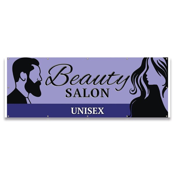 Beauty Salon Unisex Banner Concession Stand Food Truck Single Sided
